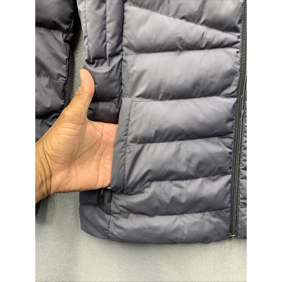 32 Degrees Heat Women’s Hooded Stretch Puffer Jacket Periscope Gray Size Small - Picture 8 of 11